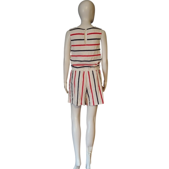 Vineyard Vines For Target Striped Sleeveless Cotton V Neck Romper - Picture 7 of 16